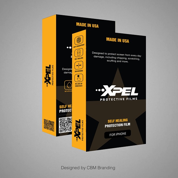 Bao bì miếng dán cường lực XPel do CBM Branding thiết kế