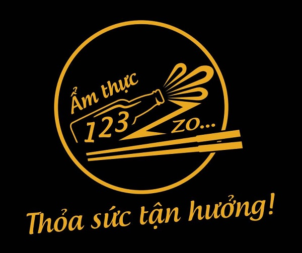 Logo chuyên nghiệp cho nhà hàng 123 Zzo - CBM Branding thiết kế