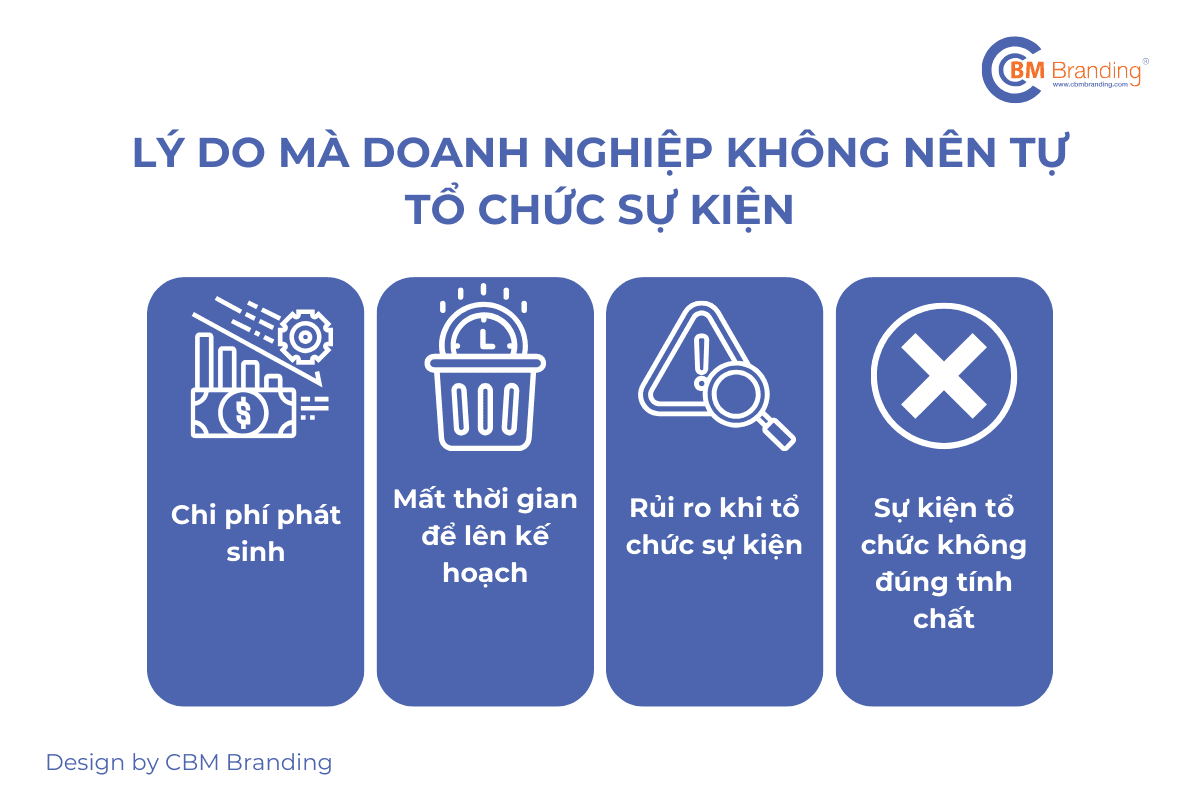 04 lý do khiến doanh nghiệp không nên tự tổ chức sự kiện
