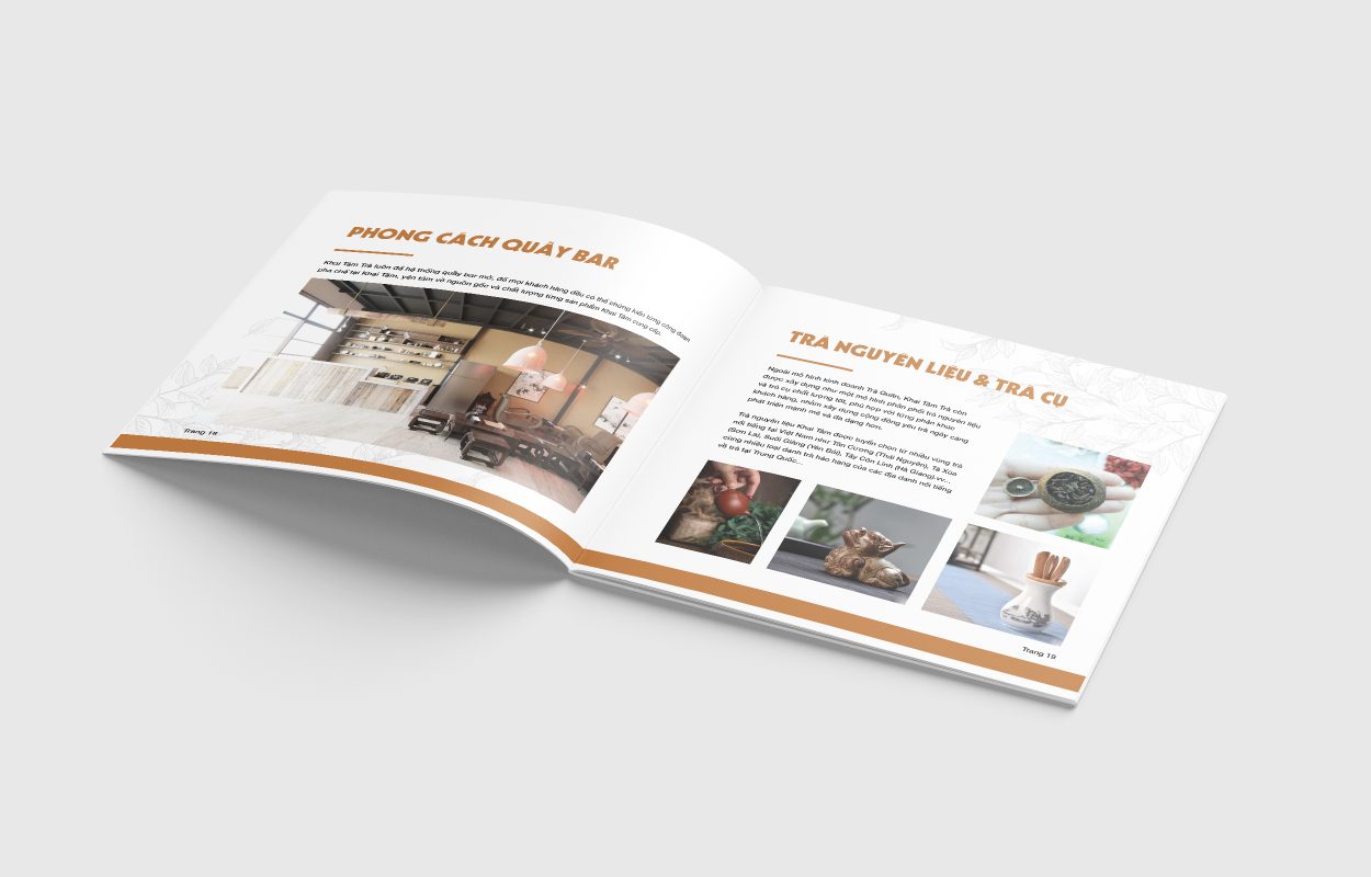 Thiết kế catalogue Khai Tâm Trà