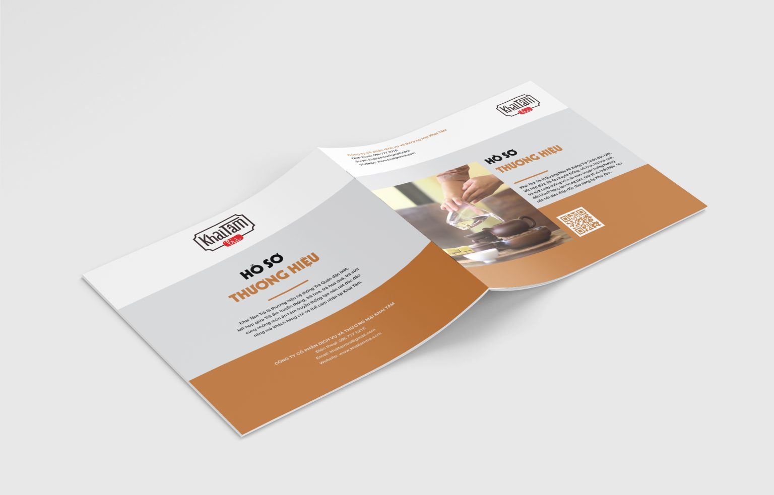 Thiết kế catalogue của Khai Tâm Trà
